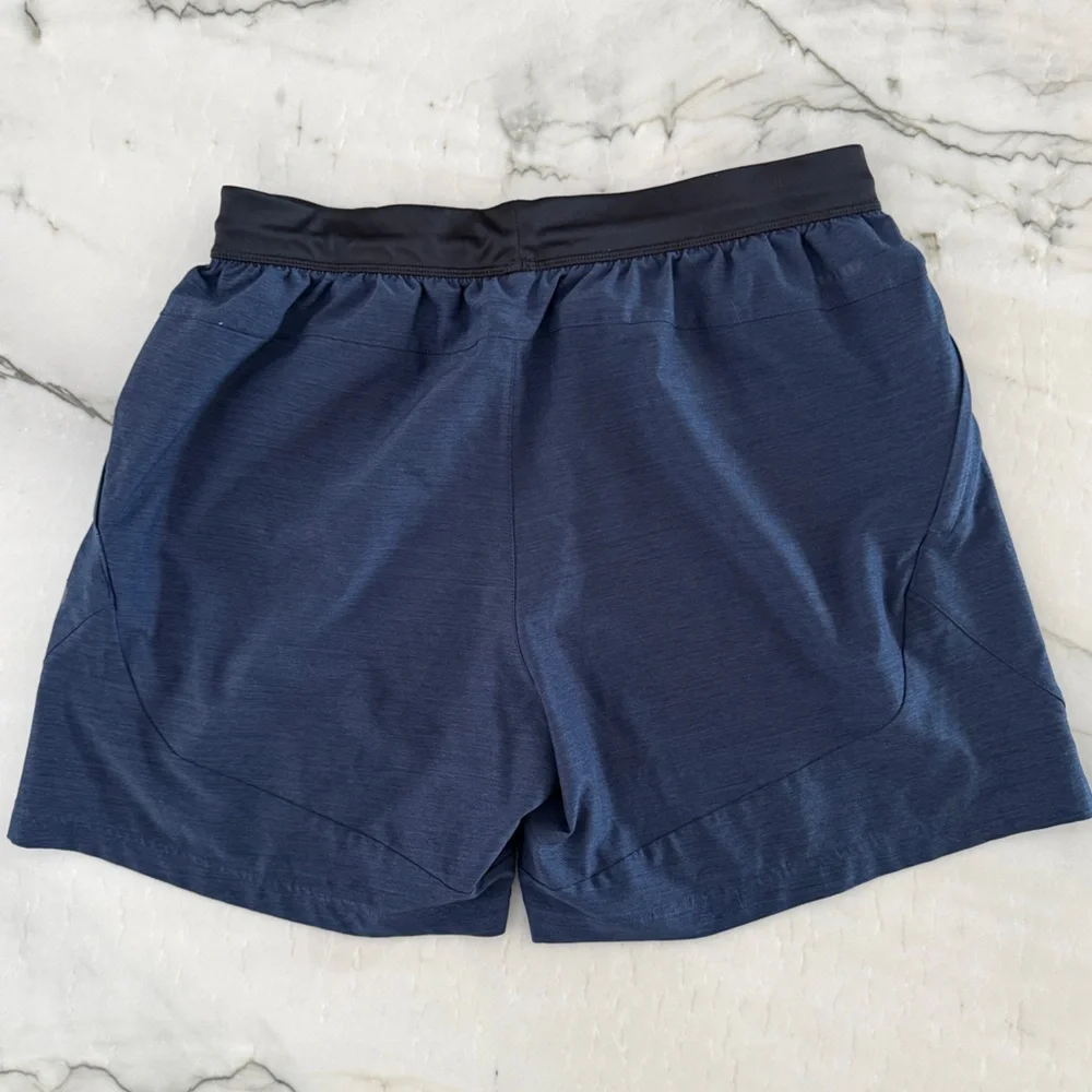 Adidas Aeroready Athletic Gym Shorts Zipper Pockets Navy Blue Men’s Large‎ Large